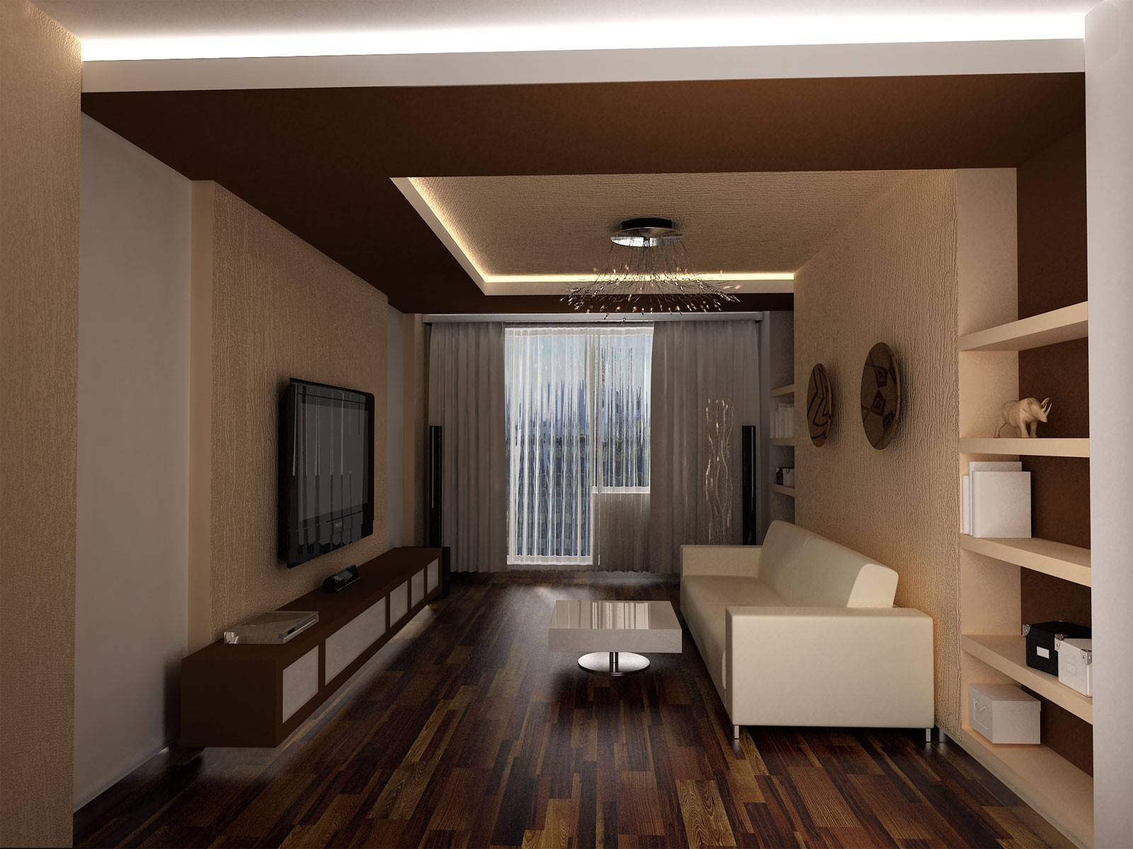 Дизайн проходной гостиной: 70 идей дизайна интерьера