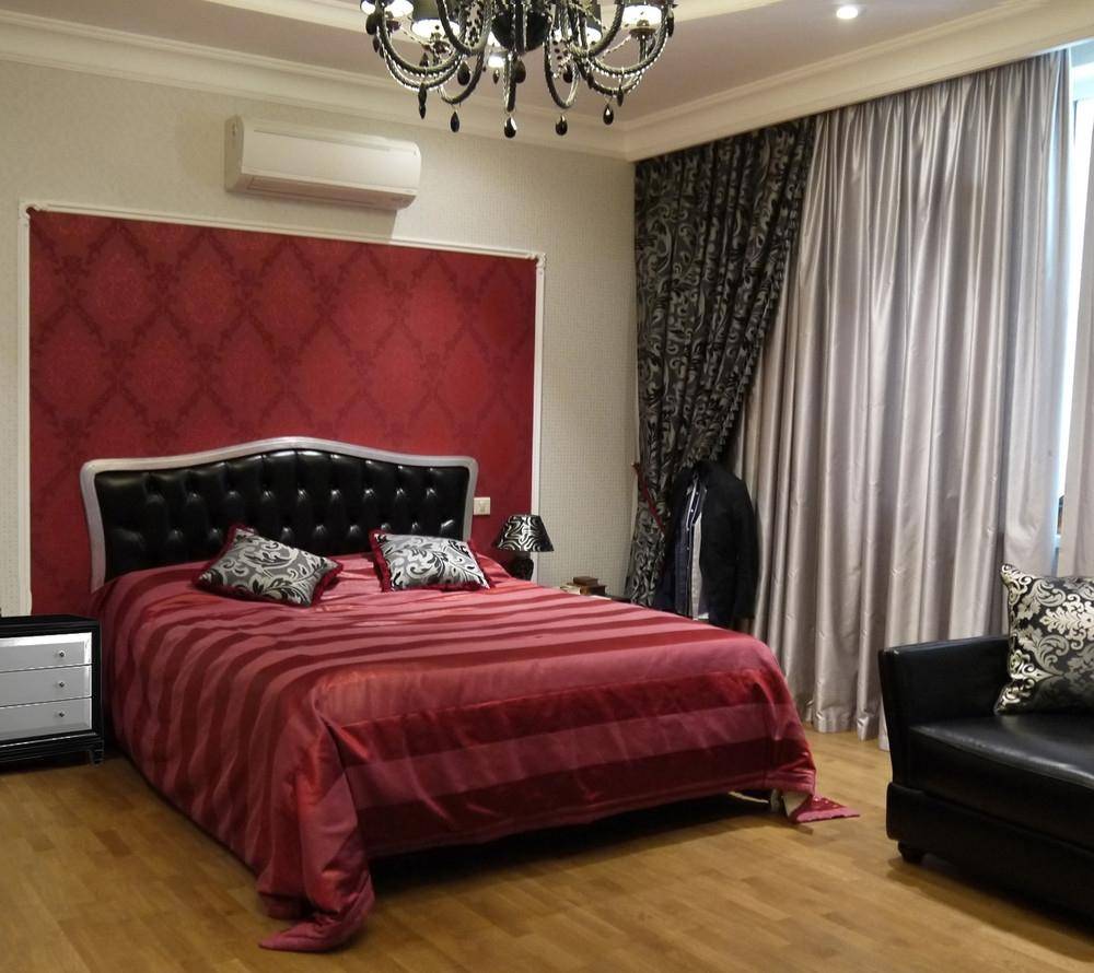Бордовая спальня - 78 фото идей для уютного дизайна в спальне