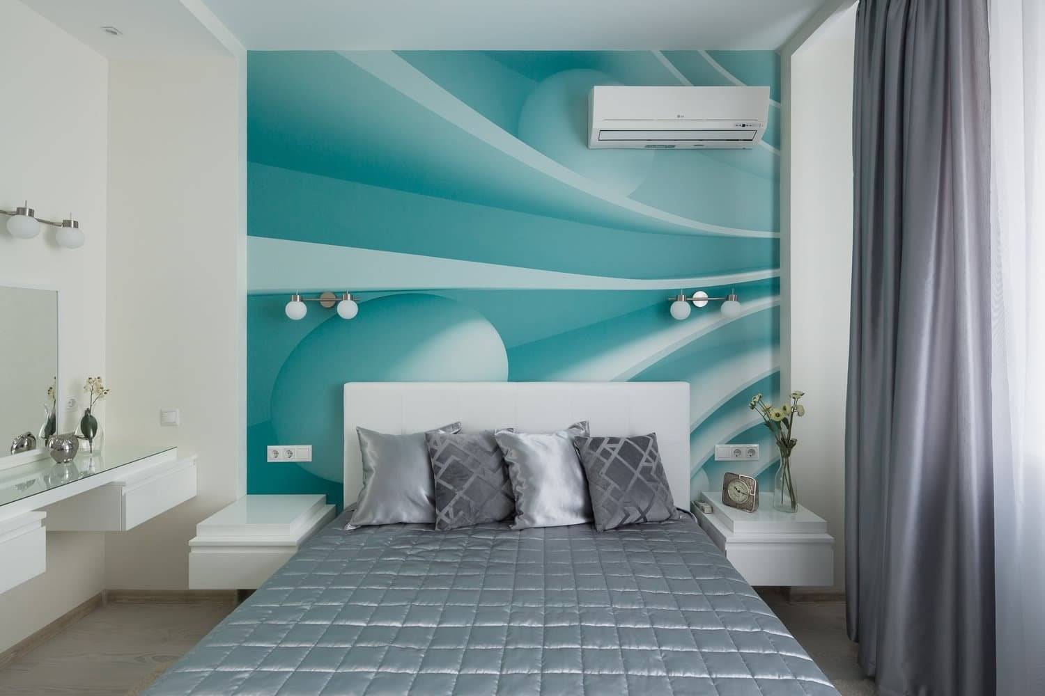 Спальня в коричнево-бирюзовых тонах: 20 реальных фото дизайна