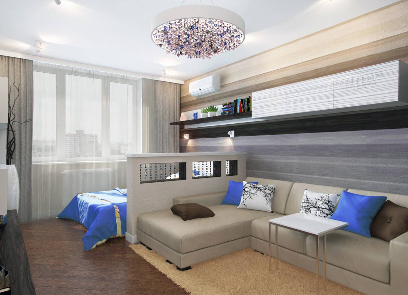 Дизайн спальни-гостиной (90+ фото) — идеи интерьера и нюансы ремонта