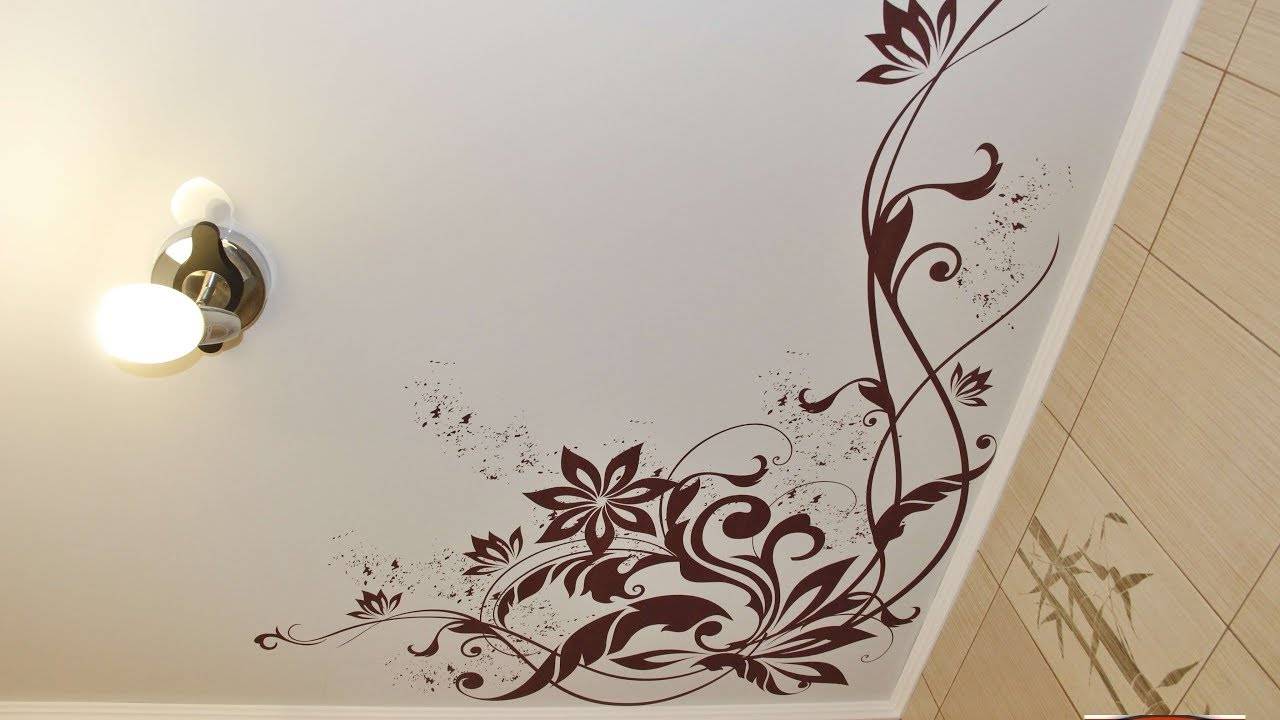 Натяжные потолки с рисунком: цветы, узоры, бабочки и другие образцы фотопечати (200+ фото)