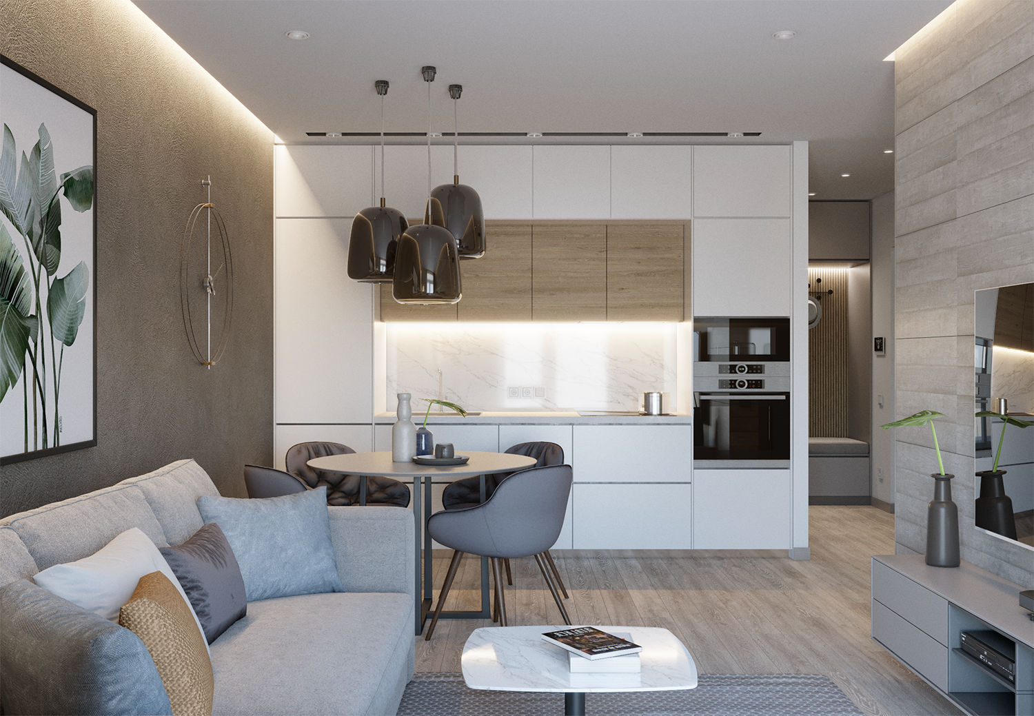 Кухня-гостиная 25 кв м: 48 фото современного стиля и дизайна интерьера