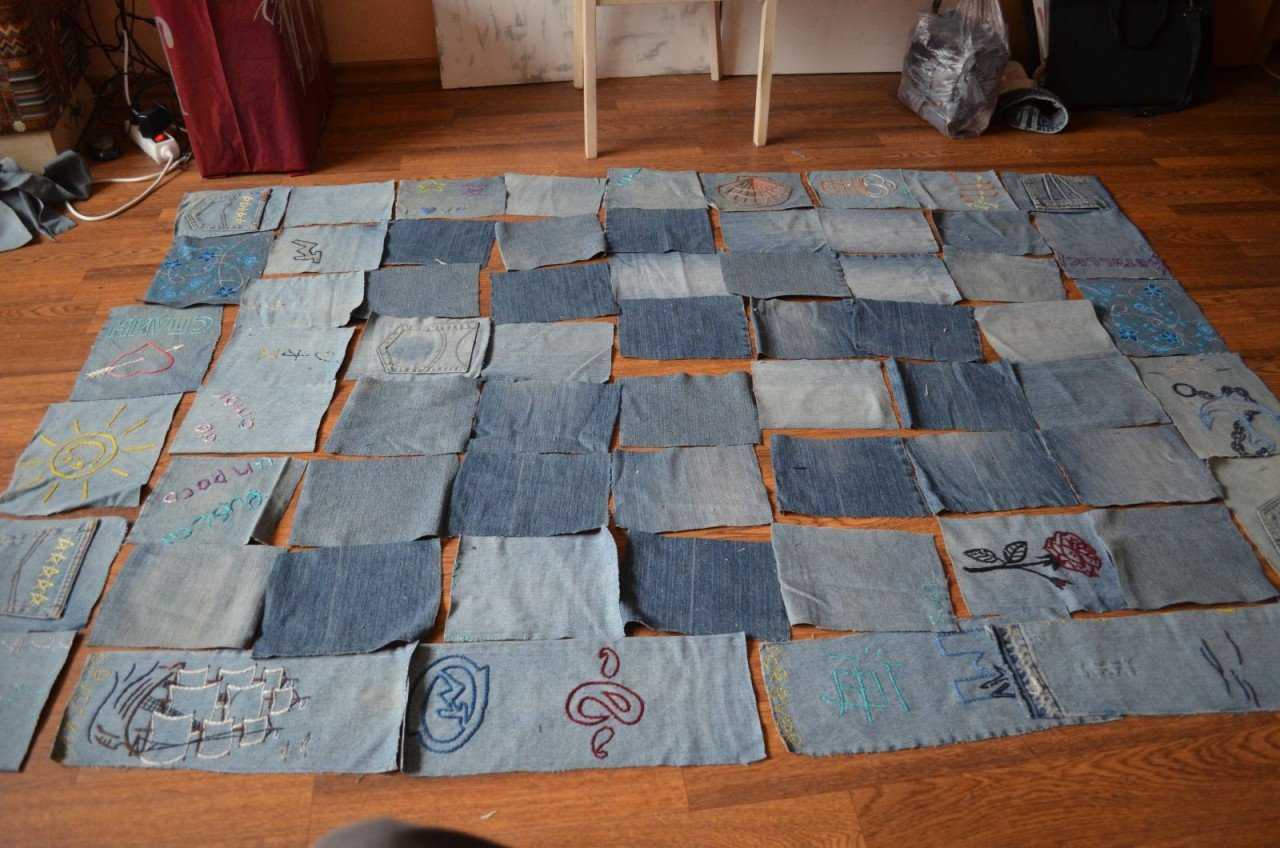 Создание лоскутного одеяла из старых джинсов: описание, востребованные материалы, советы мастериц