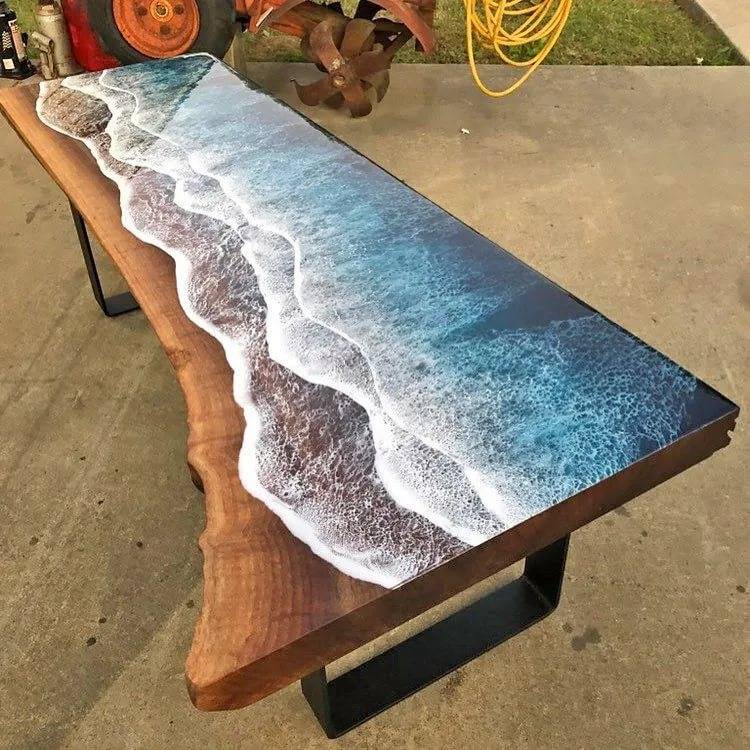 Как сделать стол из эпоксидной смолы своими руками: инструкция по изготовлению столешницы из дерева и полимера с фото