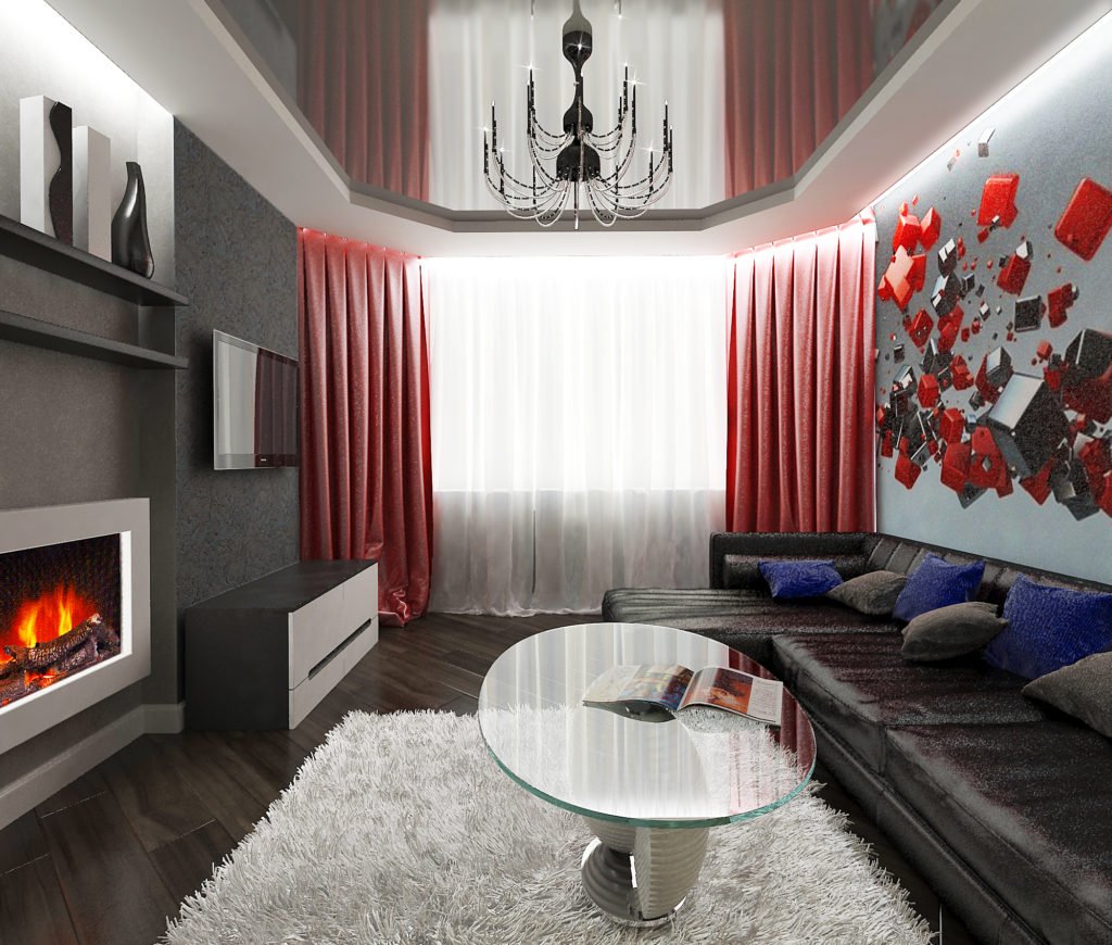 Интерьер гостиной эконом-класса в современном стиле: идеи дизайна