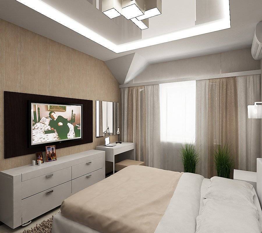 Дизайн спальни-гостиной 14 кв. м: как создать уют в комнате