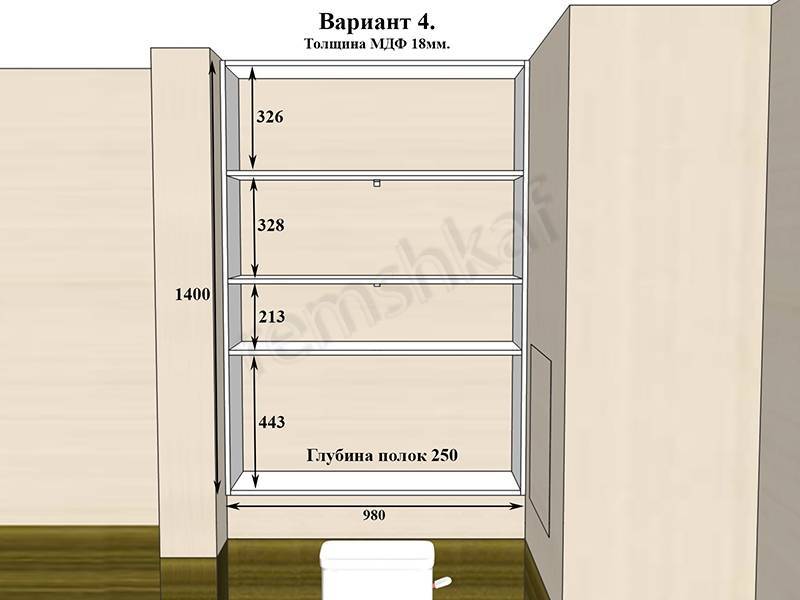 Шкаф из гипсокартона — простое и дешевое решение своими руками