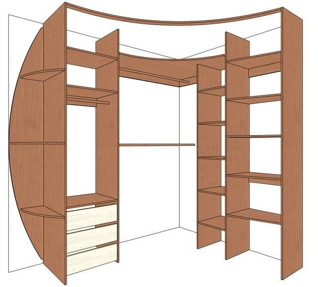 Обзор угловых шкафов купе для спальни, как выбрать