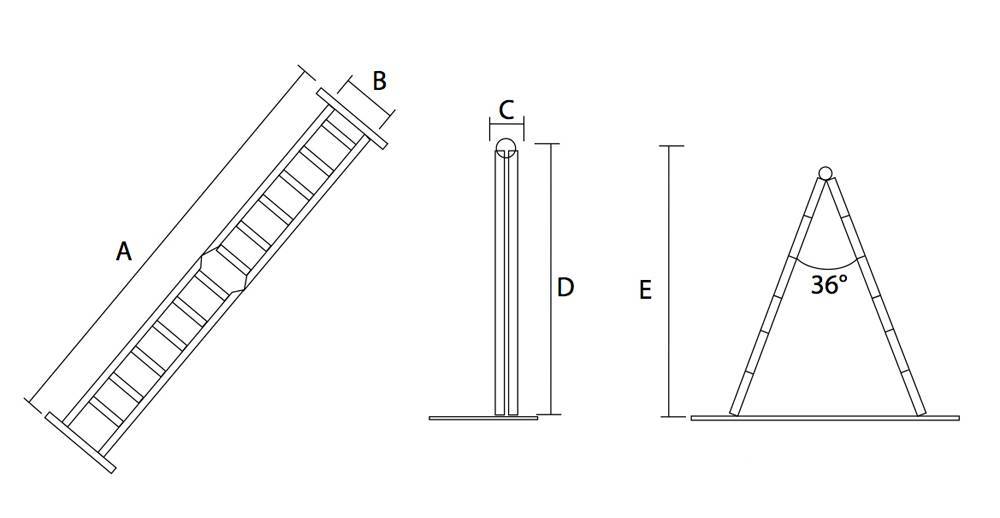 Описание и разновидности трехсекционных лестниц-стремянок и как выбрать