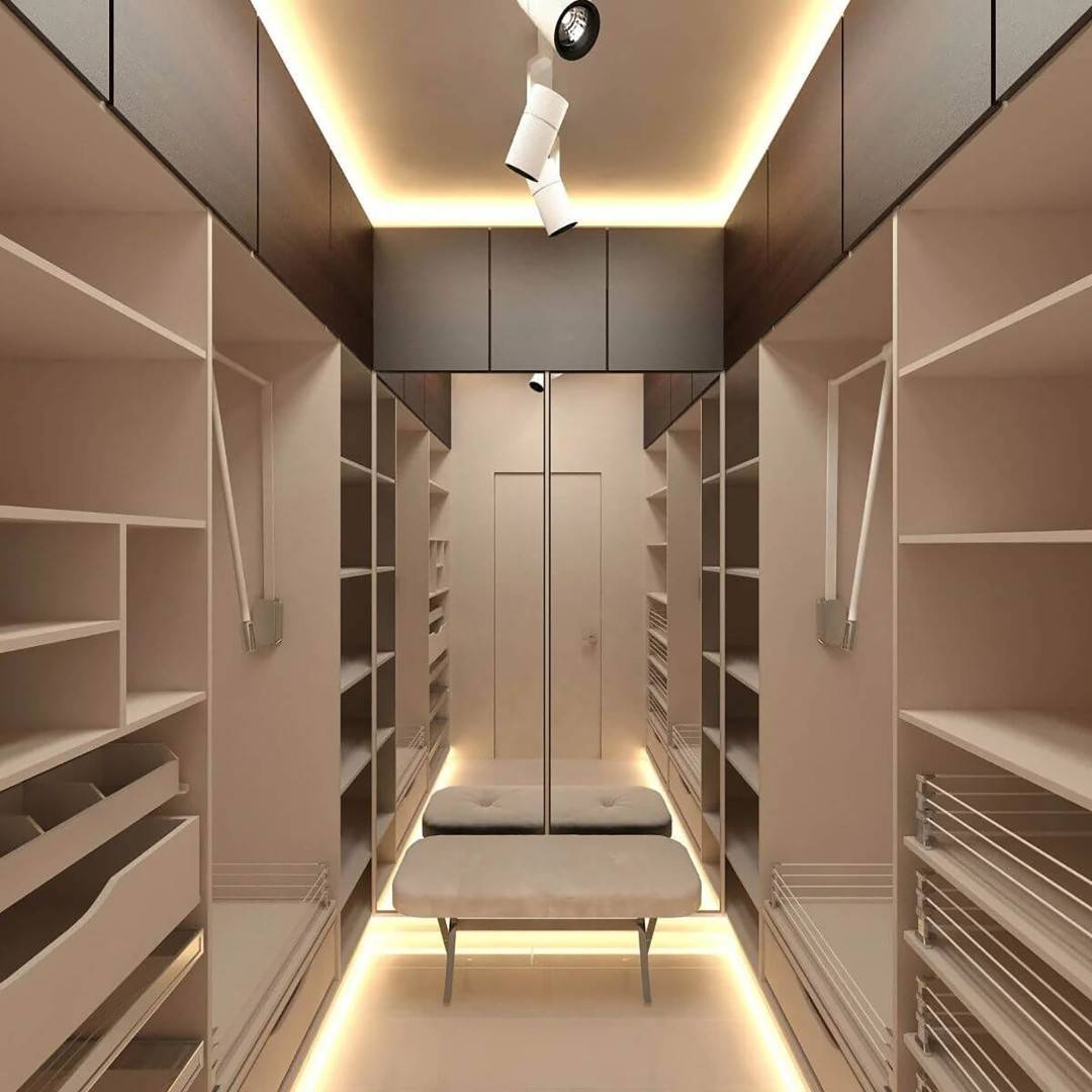 Дизайн и фото гардеробной комнаты 3 кв. м: прихожая в 4 комнатной квартире, ремонт коридора 5 м, пример 1 м