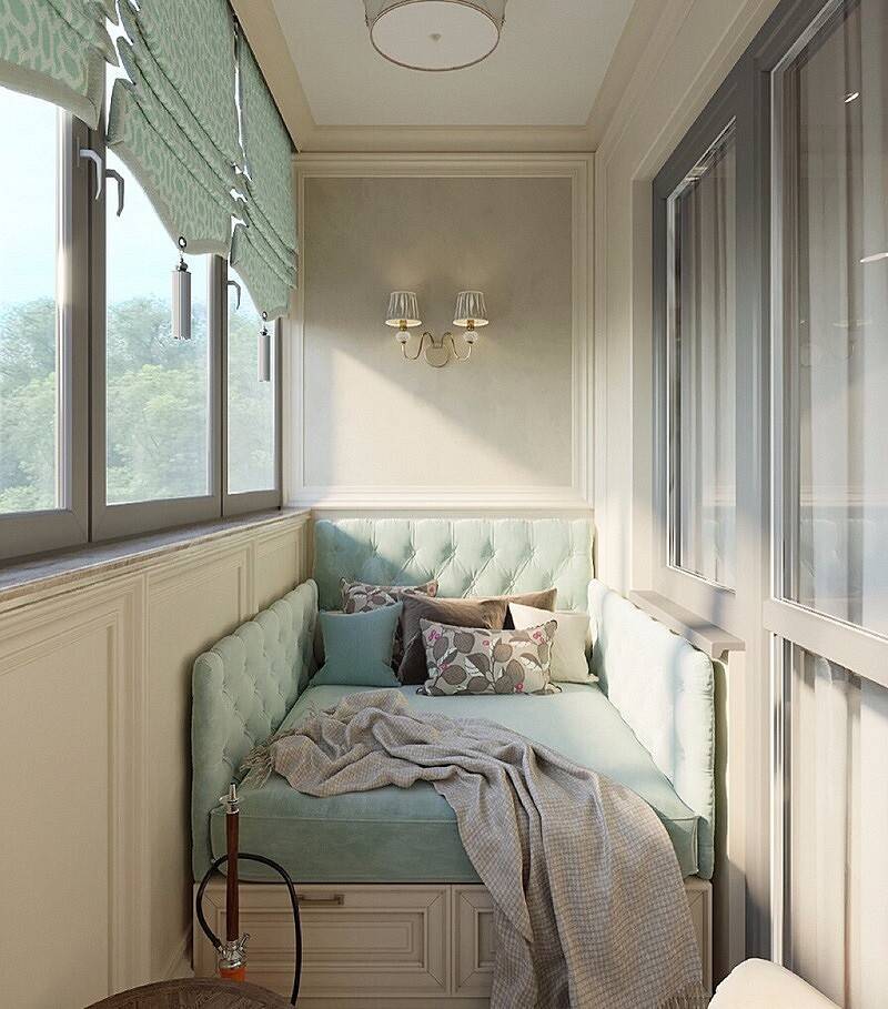 Спальня на балконе или лоджии: топ-50 фото идей дизайна и как сделать спальное место