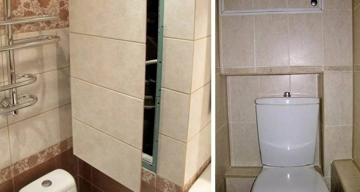Как закрыть трубы в туалете и ванной комнате – необычные способы