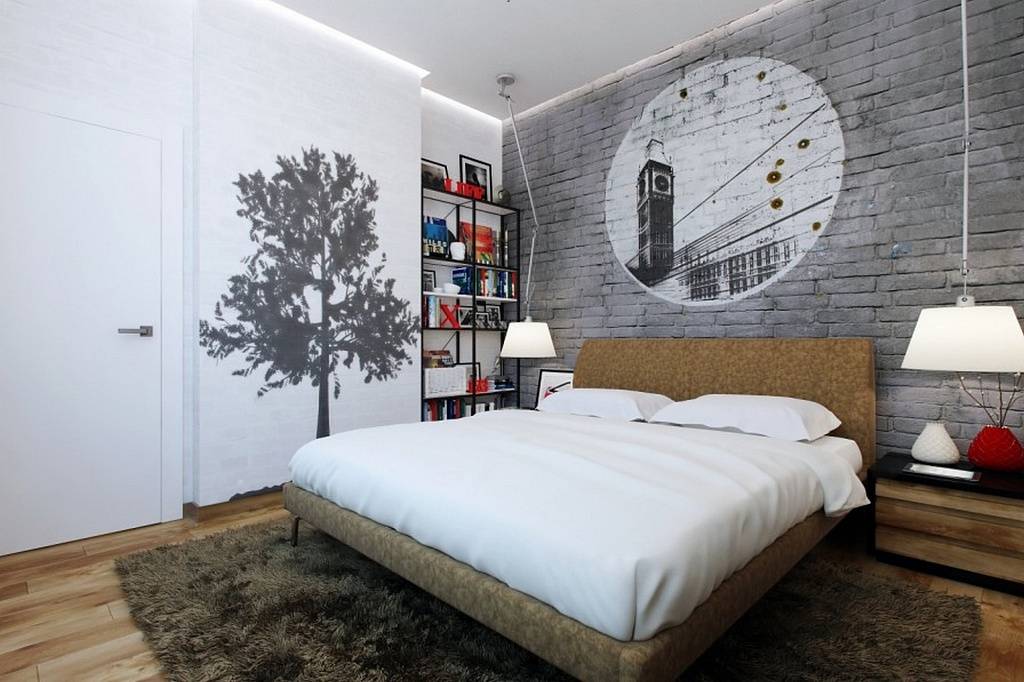 Спальня в стиле лофт - 110 фото примеров дизайна и секреты оформления спальни