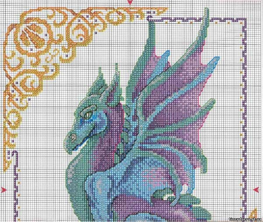 Вышивки крестом дракона - символа 2024 года: схемы, что понадобится, мастер-класс, идеи оформления подарков
