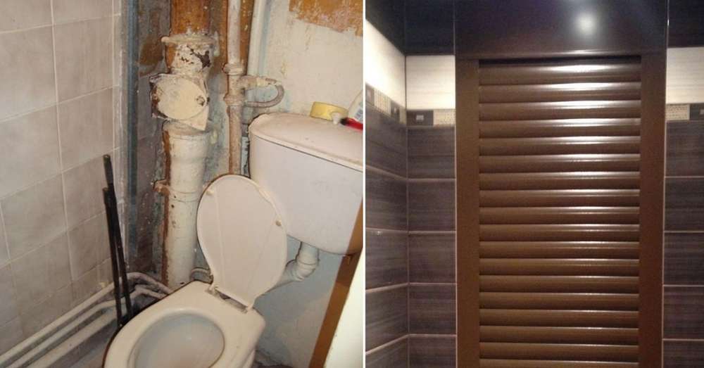 Жалюзи в туалете за унитазом: виды по материалам изготовления и расположению ламелей, монтаж сантехнических шторок