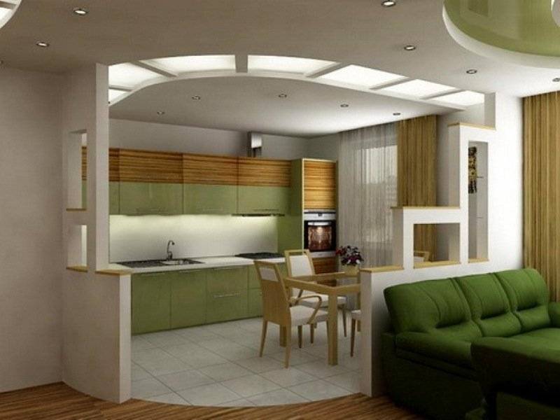 Дизайн кухни, столовой и гостиной: особенности организации и зонирования пространства