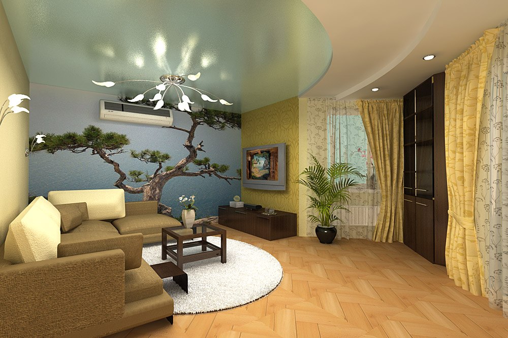 Бюджетный интерьер зала фото: вариант для квартиры, как дешево украсить гостиную, эконом цветы, недорогой дизайн