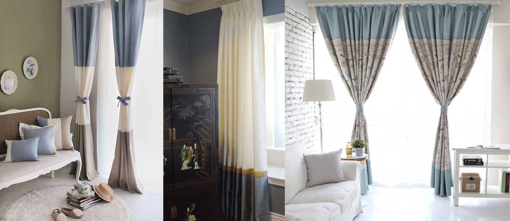 Двойные шторы: в гостиную фото, как сшить двухсторонние, комбинированные из разных тканей, венге в интерьере