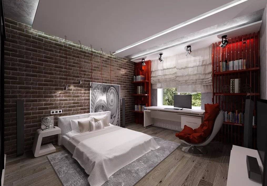 Спальня в стиле лофт: 138 фото и 6 правил оформления дизайна