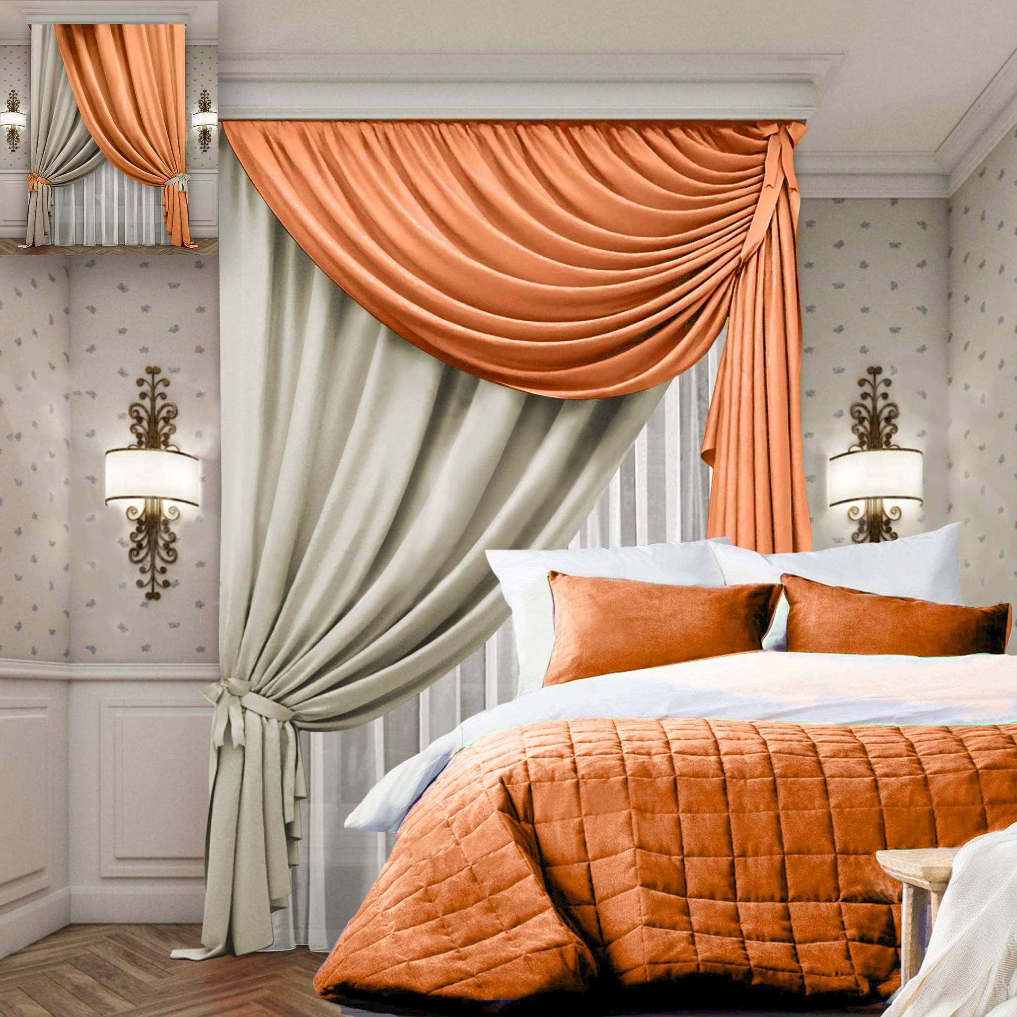 Секреты создания гармоничного интерьера с помощью текстиля: современные подходы к выбору штор в спальню (+65 фото)